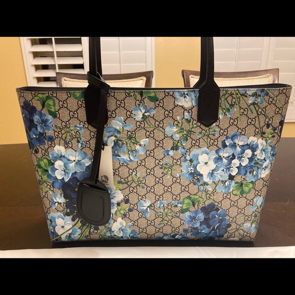 New Gucci Blooms GG Reversible Tote Bag Large - Picture 3 of 11